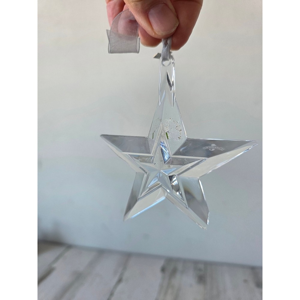 Vintage Waterford AS IS Star crystal ornament xmas tree